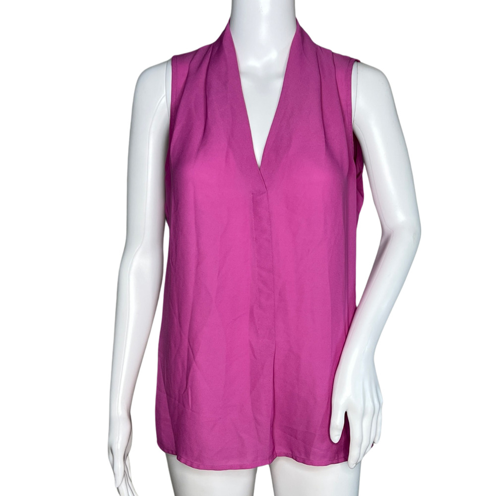 Rose & Olive Shirt Women Small Purple Blouse Casual Business Office Versatile